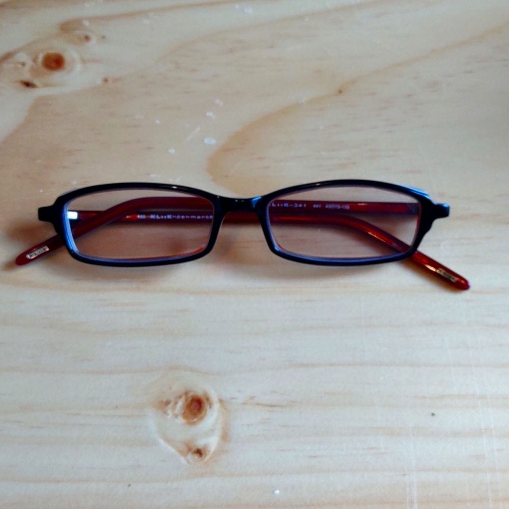 Black Framed Kliik Denmark Reading Glasses. Size 49-15-135